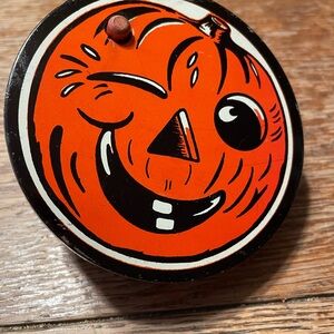 Vintage Metal Halloween Noisemaker